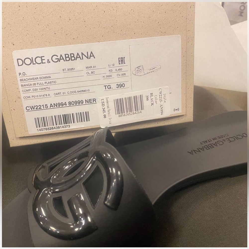 Brand new never worn dolce and gabbana beachwear slides box is NOT included